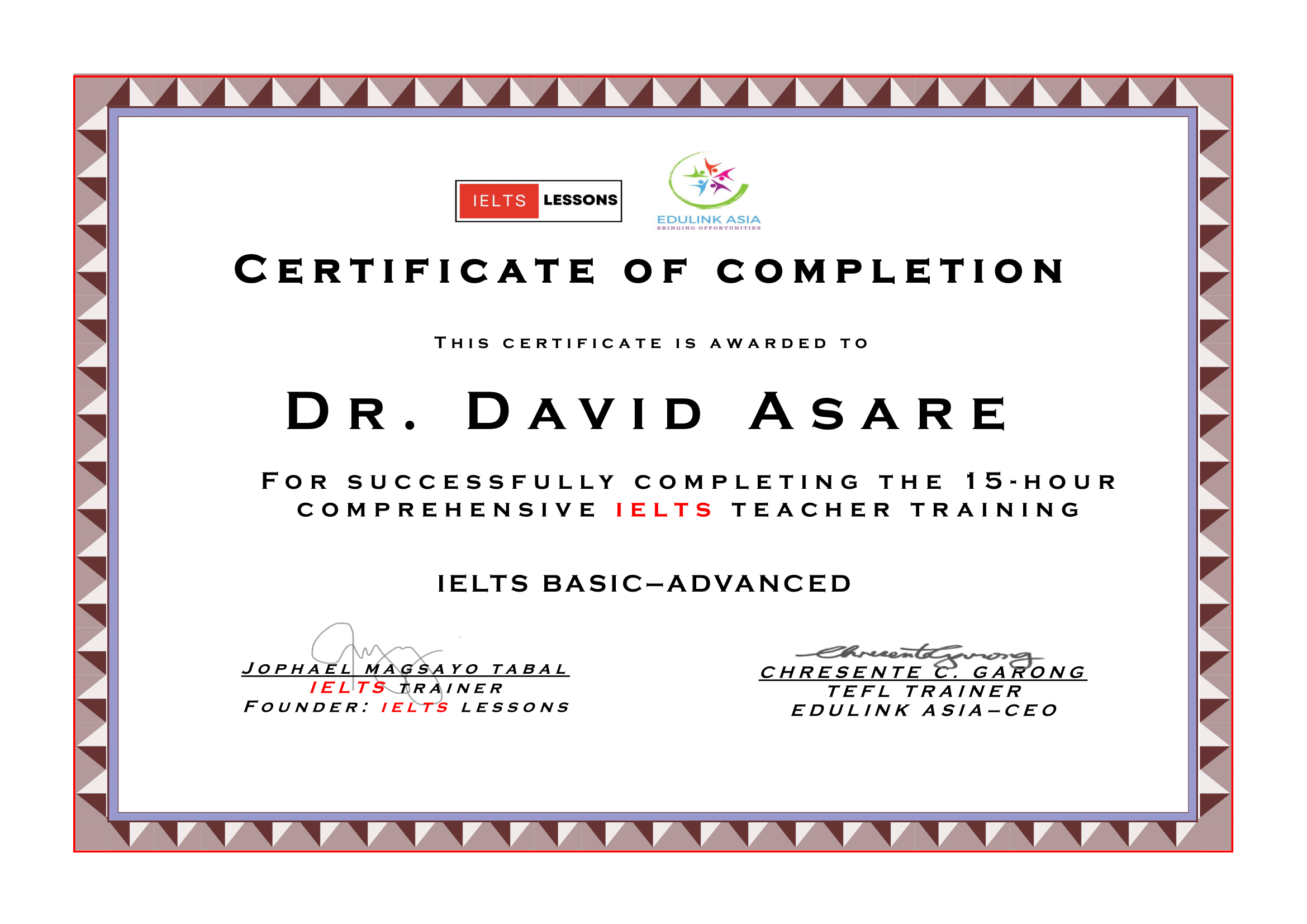 IELTS Certification